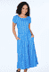 Kleid Malind flower vine - lapis