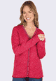 Strickjacke Christi  - cerise