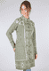 Strickmantel Maite ethno  - olive
