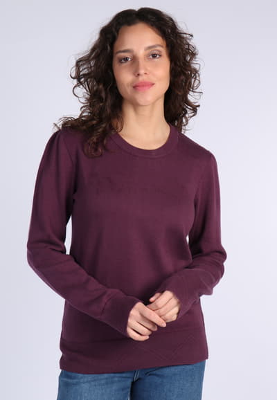 Strickpullover Alba - plum