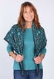 Strickdreieckstuch Tria  - navy