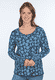 Strickpullover Annegret Flower - navy