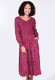 Kleid Feline  - red wine
