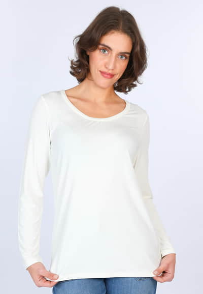 Langarmshirt Belinga - ivory