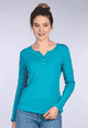 Langarmshirt Denja - sapphire