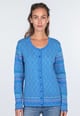 Strickjacke Renee Circles - lapis
