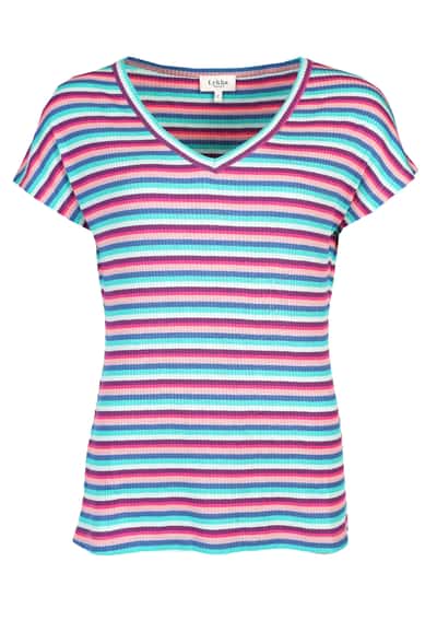 T-Shirt Janny multistripe - royal blue