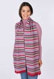 Strickschal Salma Multi  - rubin
