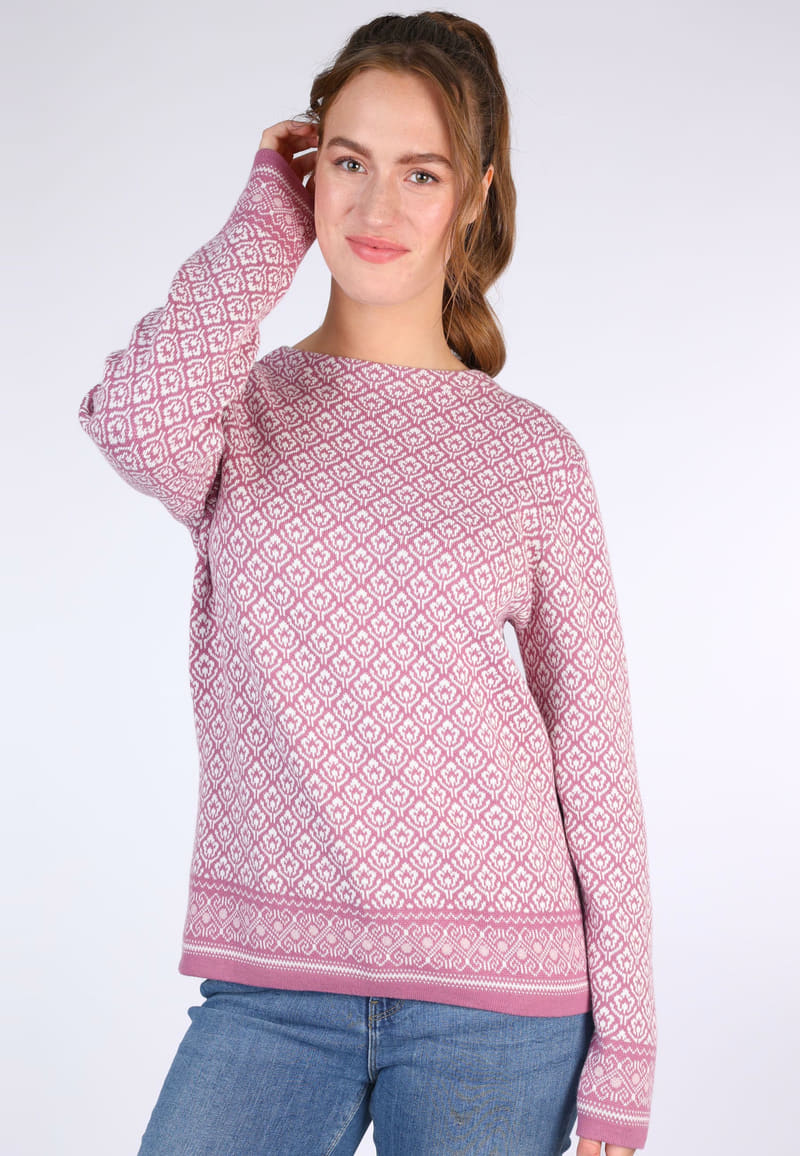 Strickpullover Dorit nordic  - tea rose