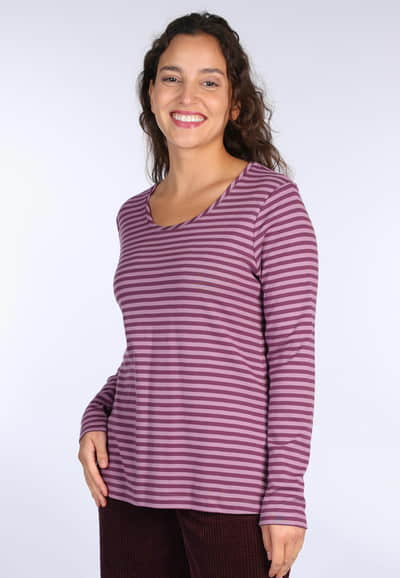Langarmshirt Adisella - plum