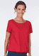 T-Shirt Linde solid - rubin