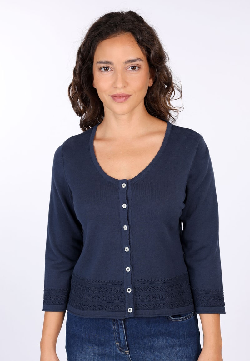 Strickjacke Liselotte  - navy