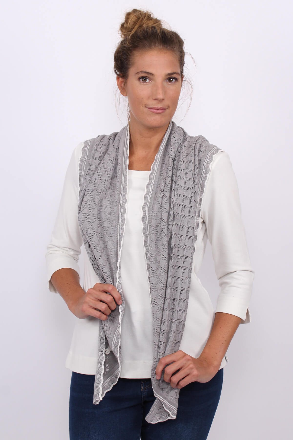 Stricktuch Lisa - steel