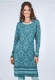 Strickkleid Suri oriental - deep ocean