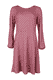 Kleid Lucilla geo flower - burgundy