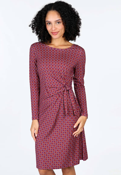 Kleid Fina  - deep purple