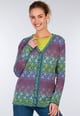 Strickjacke Christi flower  - azure