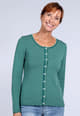 knitted cardigan Claudi - bottle green