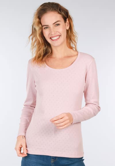 Langarmshirt Malin  - rose