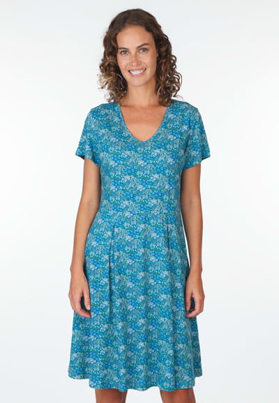 Kleid Nelly summer meadow  - lapis