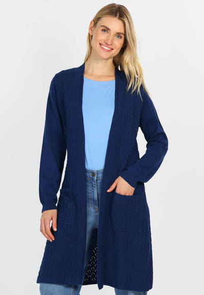 Strickmantel Emma - indigo