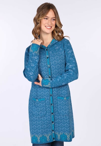 Strickmantel Jordis oriental  - lake