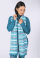 Strickschal Salma Multi  - lake