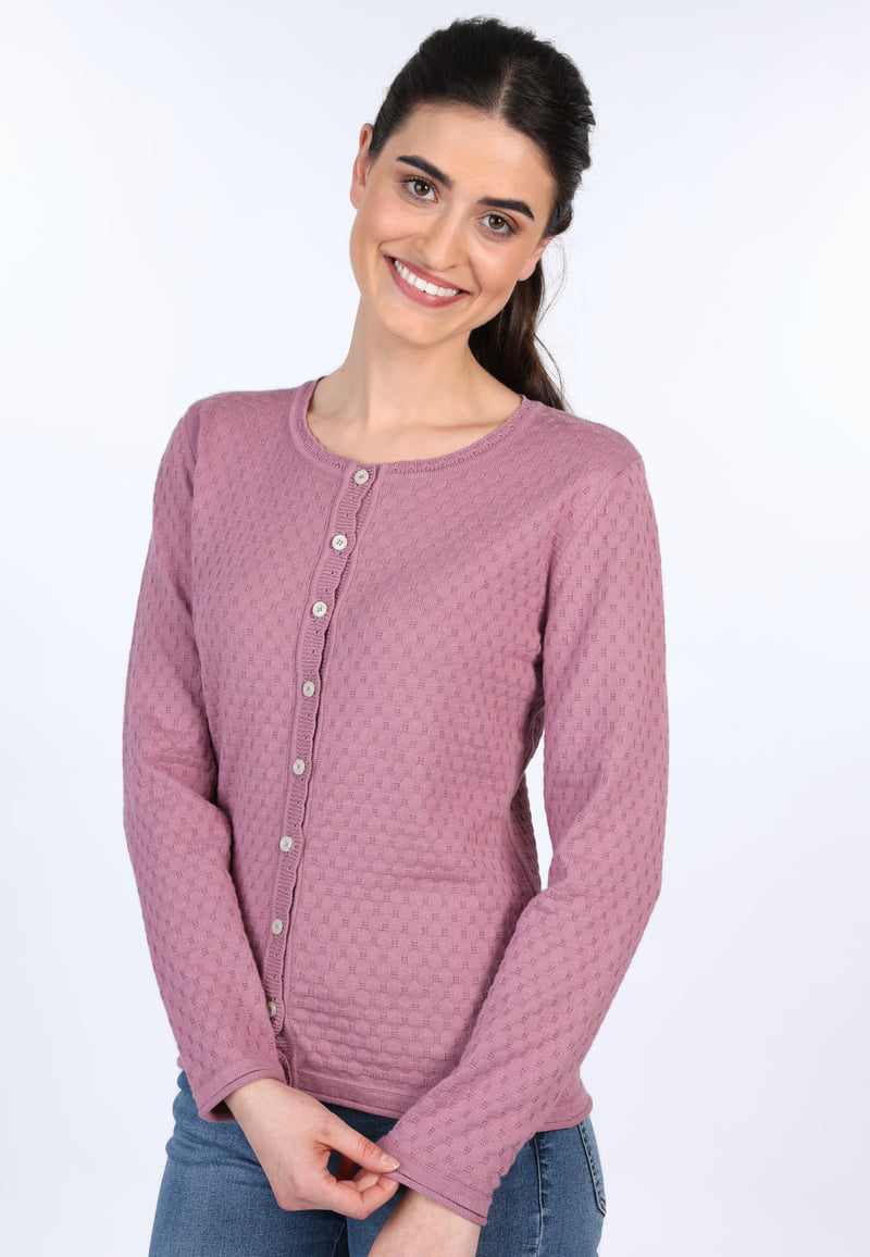 Strickjacke Lele - dusty orchid