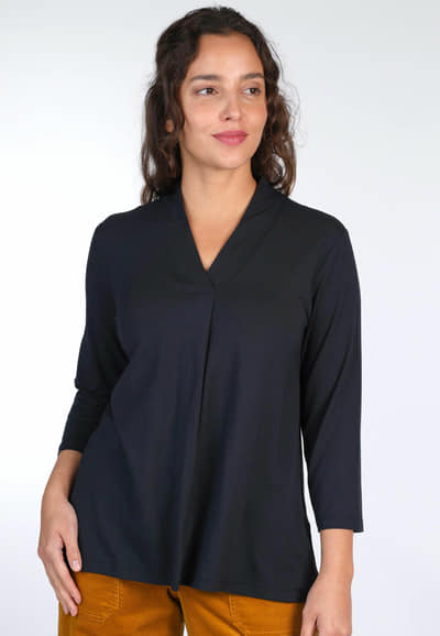 3/4-Arm-Shirt Lilitha - black