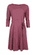 Kleid Charlette check - burgundy