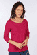 3/4-Arm-Shirt Mabel  - cerise