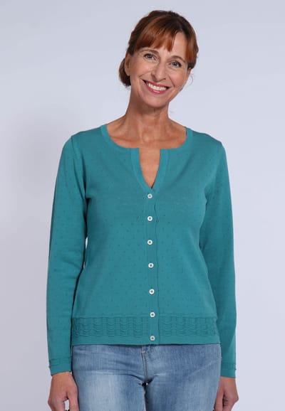 Strickjacke Bibi - emerald