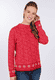 Strickpullover Dorit Nordic - cerise