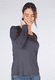 Langarmshirt Philia - ebony