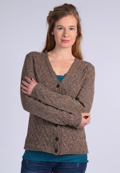 Strickjacke Beris - mocca