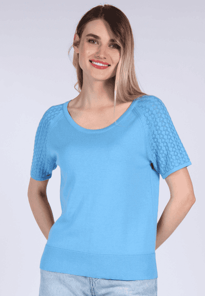Strickshirt Lina - riviera