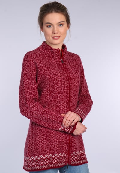 Strickjacke Erika - wine