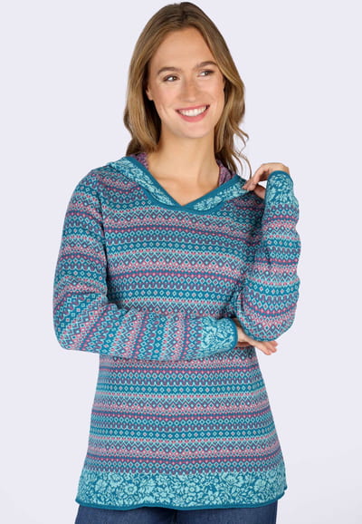 Strickpullover Minnie  - ocean