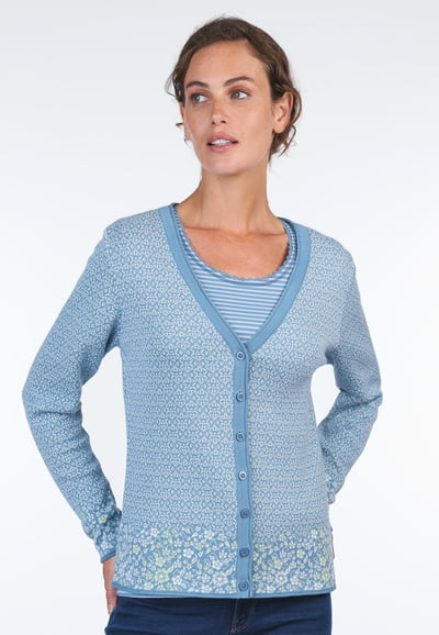 Strickjacke Casiana - swedish blue