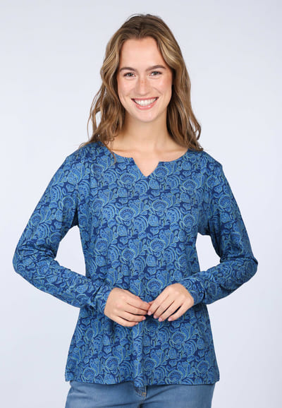 3/4-Arm-Shirt Adrijana  - indigo