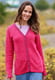 Strickjacke Christi  - cerise