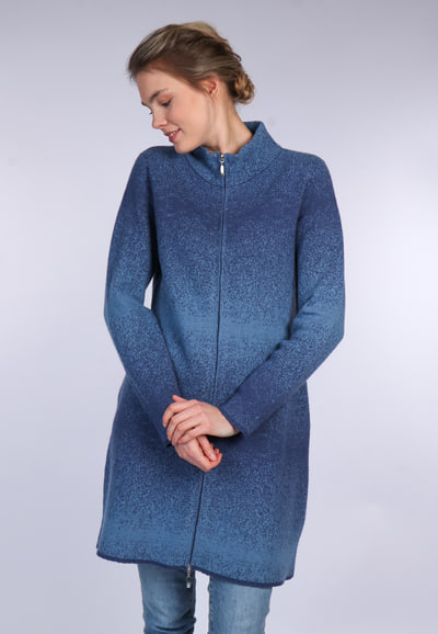 Strickmantel Enny - mosaic blue