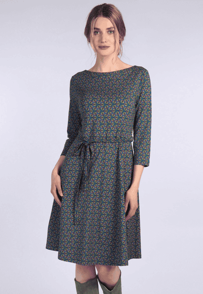Kleid Charlette ethno  - deep ocean