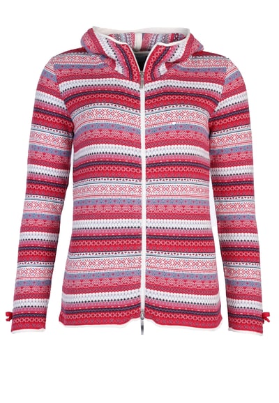 Strickjacke Ida Crazy - rubin