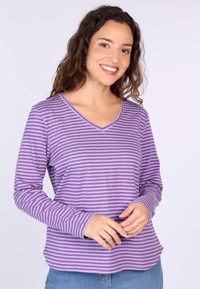 Langarmshirt Betanja - iris