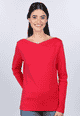 Langarmshirt Kajsa  - rubin