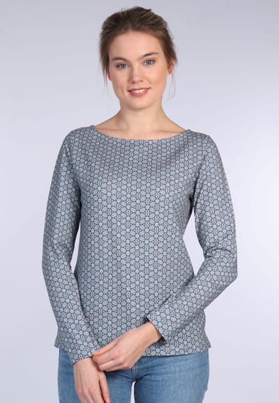Langarmshirt Babettina - sky