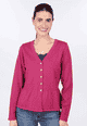 Strickjacke Lindara solid - raspberry