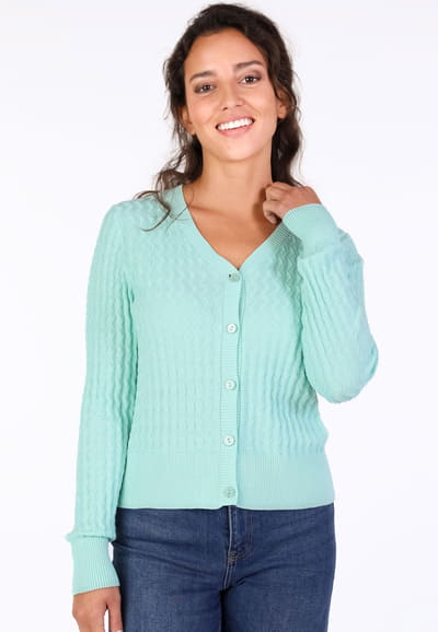 Strickjacke Carlotte - fresh mint
