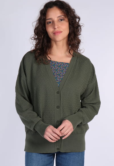 Strickjacke Jorita - thyme